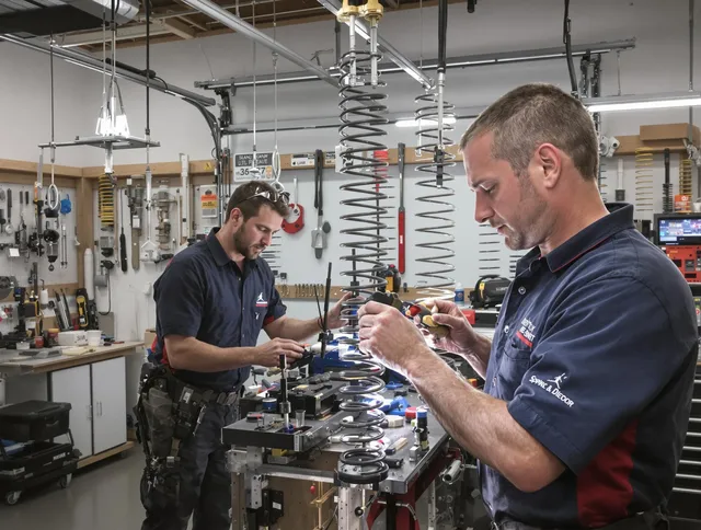 Garage door spring repair service by Brighton Garage Door Repair in Brighton